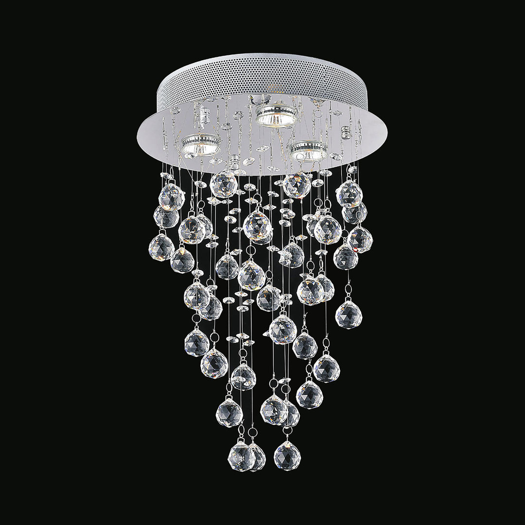 CWI Lighting Rain Drop 3-Light Flush Mount