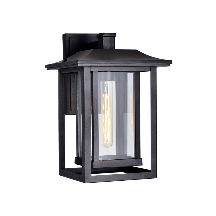 CWI Lighting Winfield 1-Light Black Outdoor Wall Light