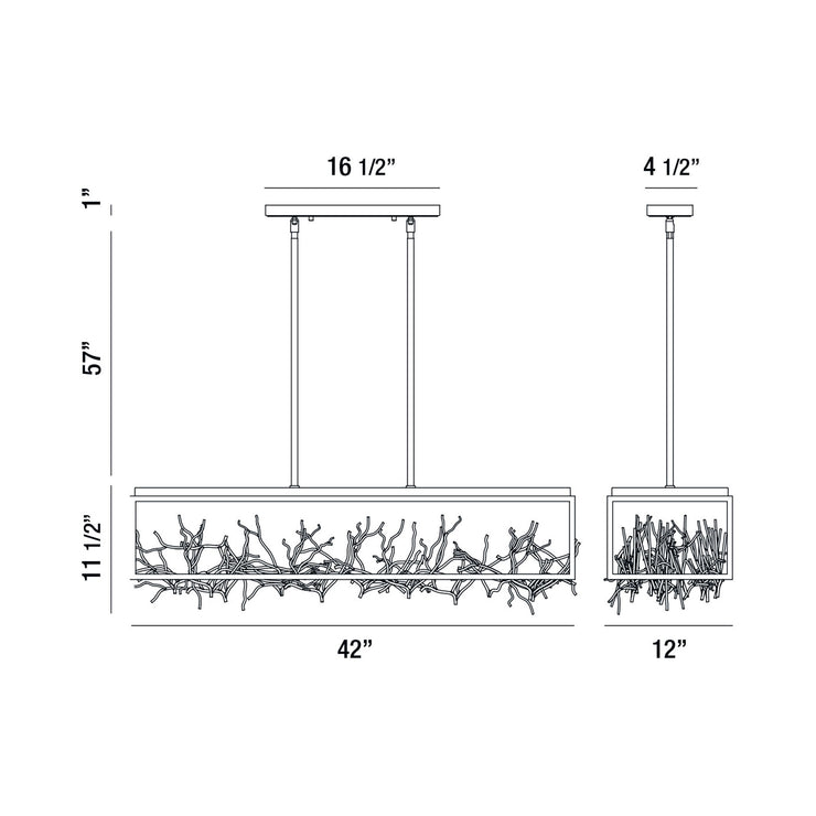 Eurofase Aerie Linear Chandelier
