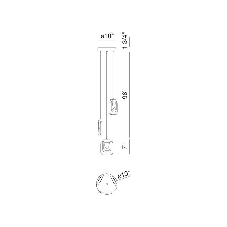 Eurofase Paget Round Chandelier