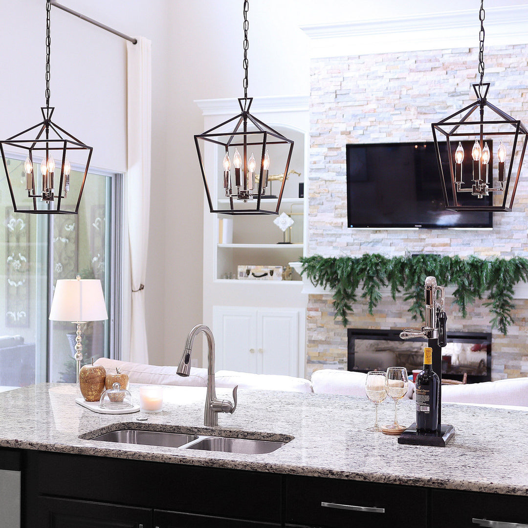 Maxim Abode 4-Light Small Chandelier