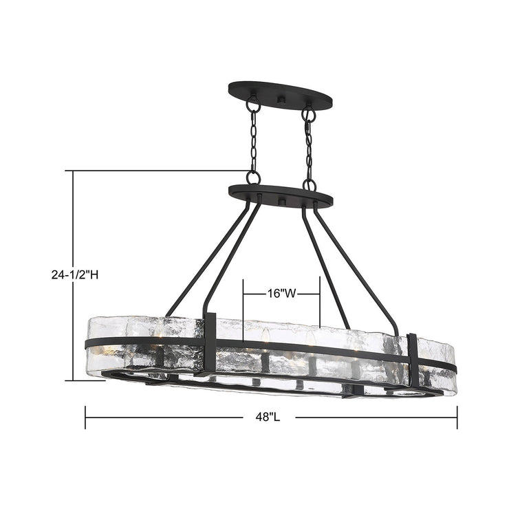 Savoy House Hudson 10-Light Oval Chandelier