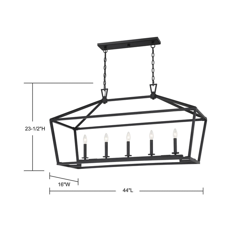 Savoy House Townsend 5-Light Linear Chandelier
