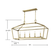 Savoy House Townsend 5-Light Linear Chandelier