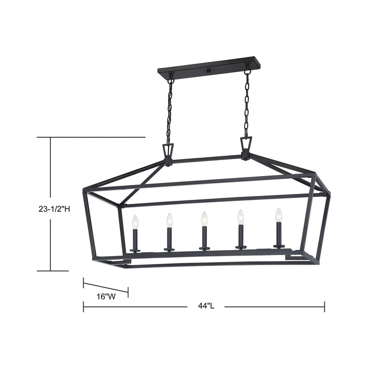 Savoy House Townsend 5-Light Linear Chandelier