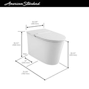 American Standard Studio S Right Height Elongated Low-Profile Toilet with Seat