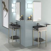 Glass Design Bath Vanity Elle Plus