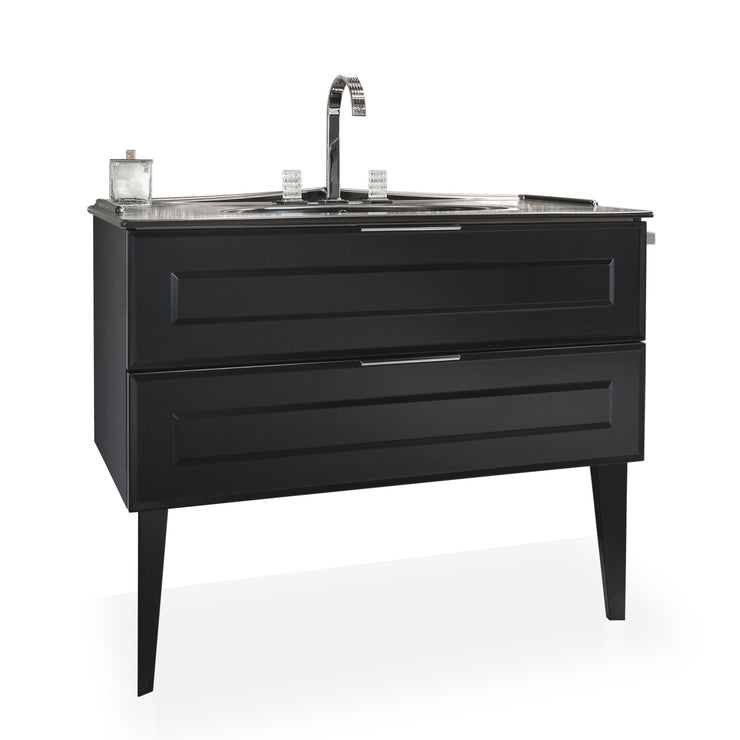 Berloni Bagno Bathroom Vanity Suite Vintage Black