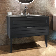 Berloni Bagno Bathroom Vanity Suite Vintage Black