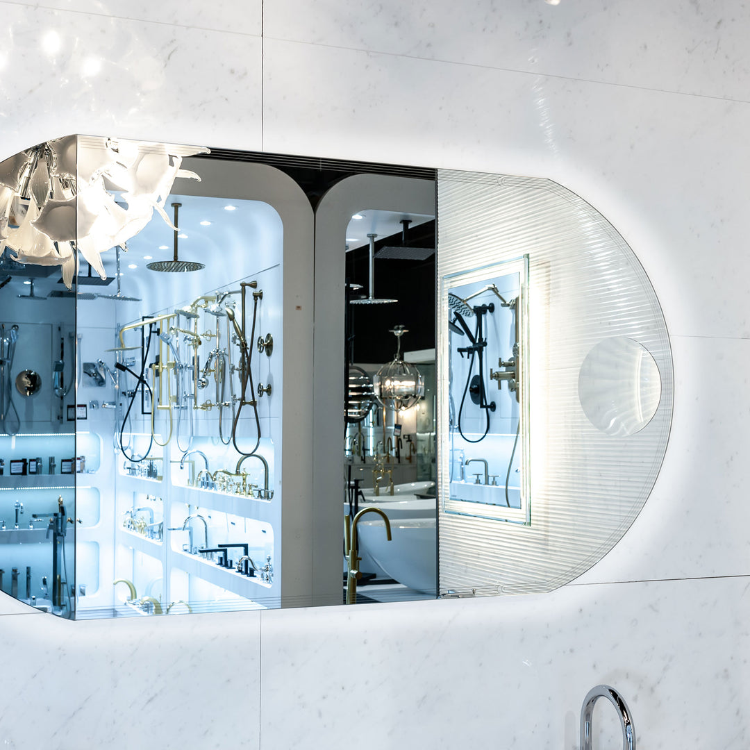 Bathroom Mirror with Magnifying Mirror