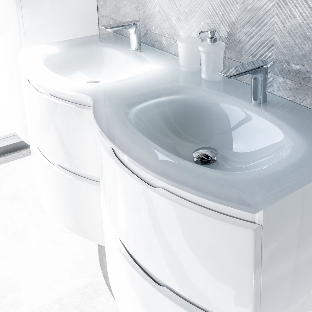 Bath Vanity Vague Double Sink