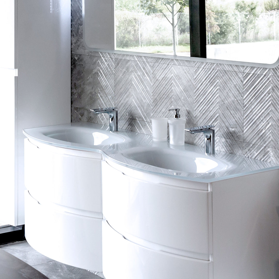 Bath Vanity Vague Double Sink
