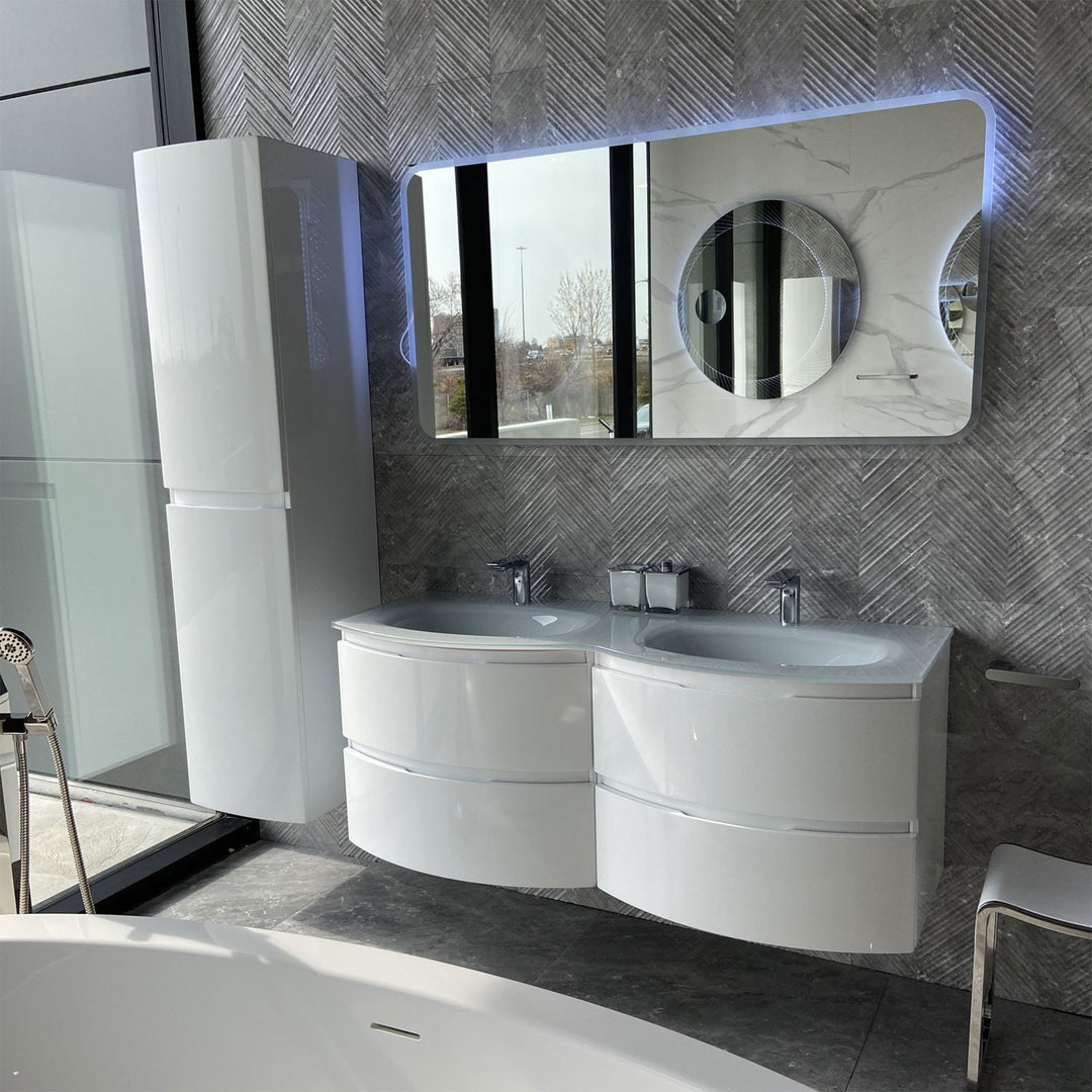 Bath Vanity Vague Double Sink