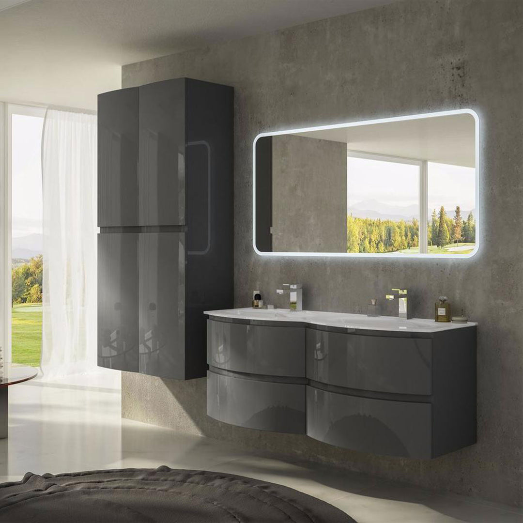 Bath Vanity Vague Double Sink