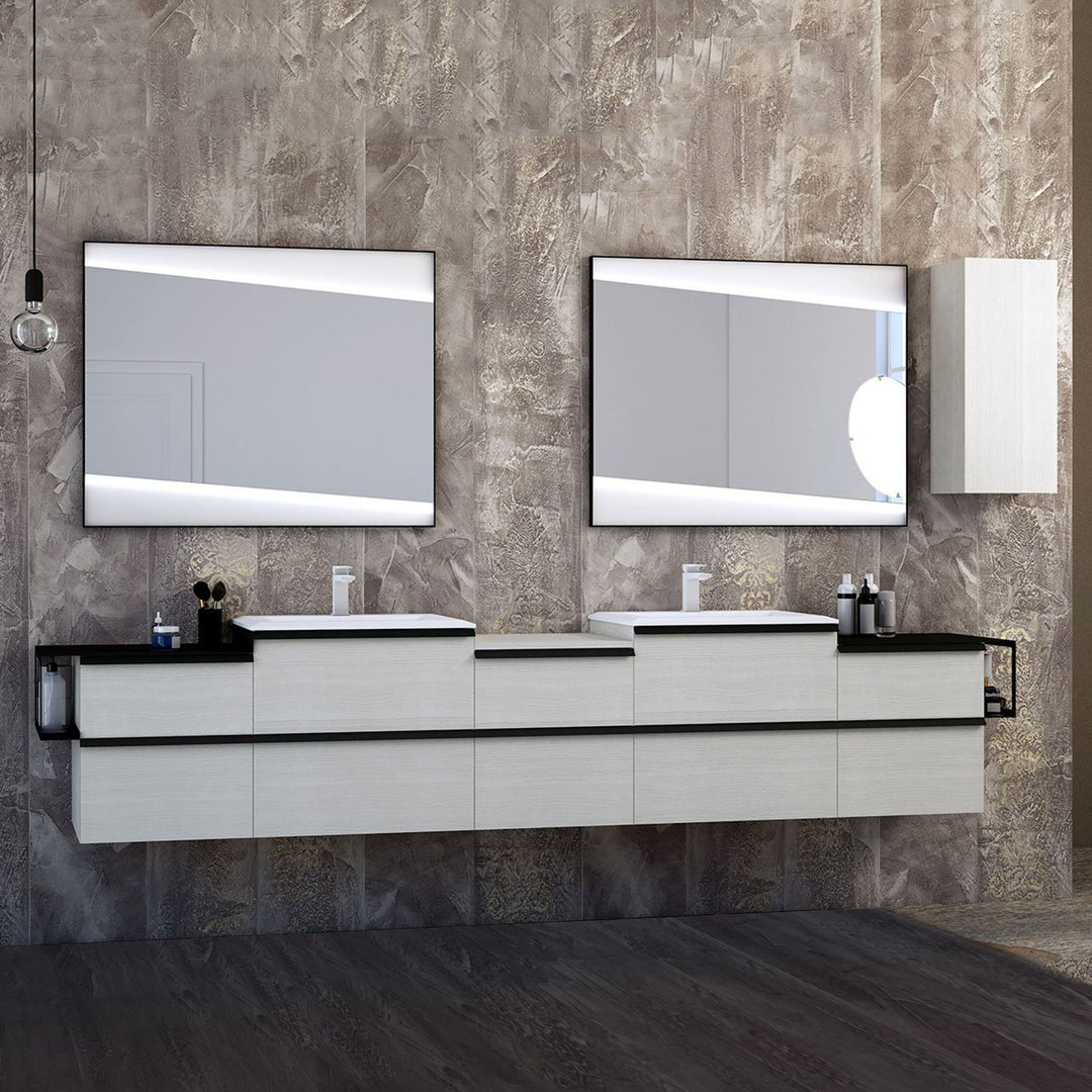 Bath Vanity Qubo Double Sink