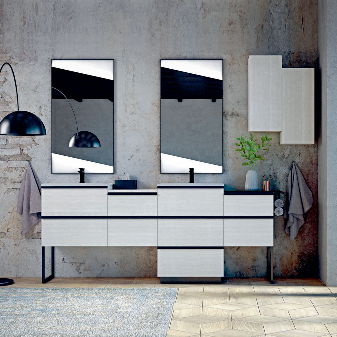 Bath Vanity Qubo Double Sink