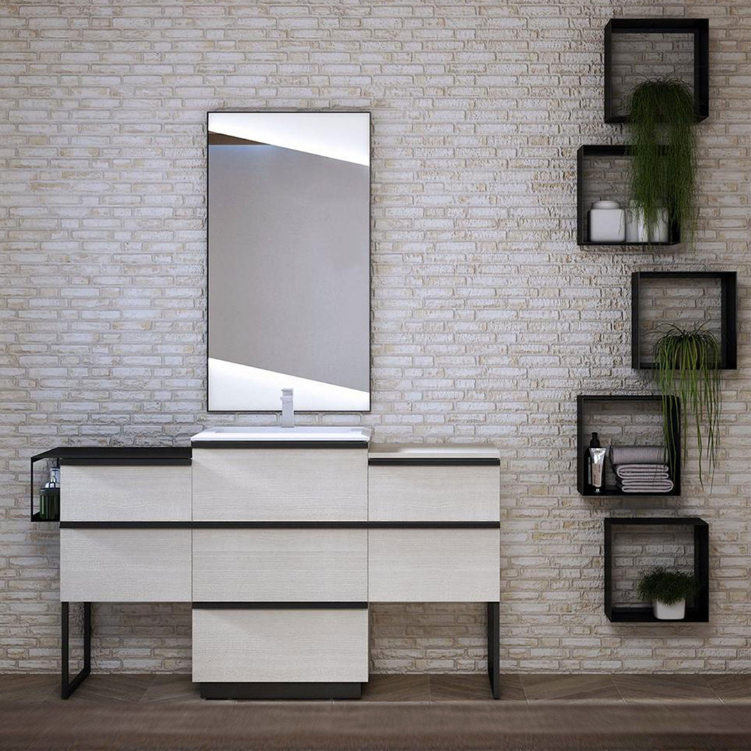 Bath Vanity Qubo Double Sink
