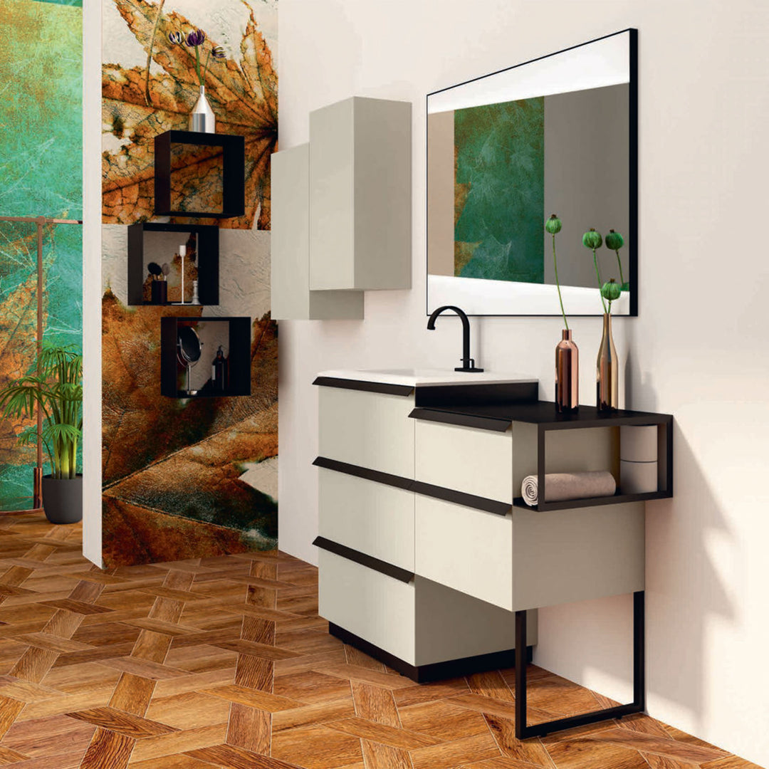 Bath Vanity Qubo Double Sink