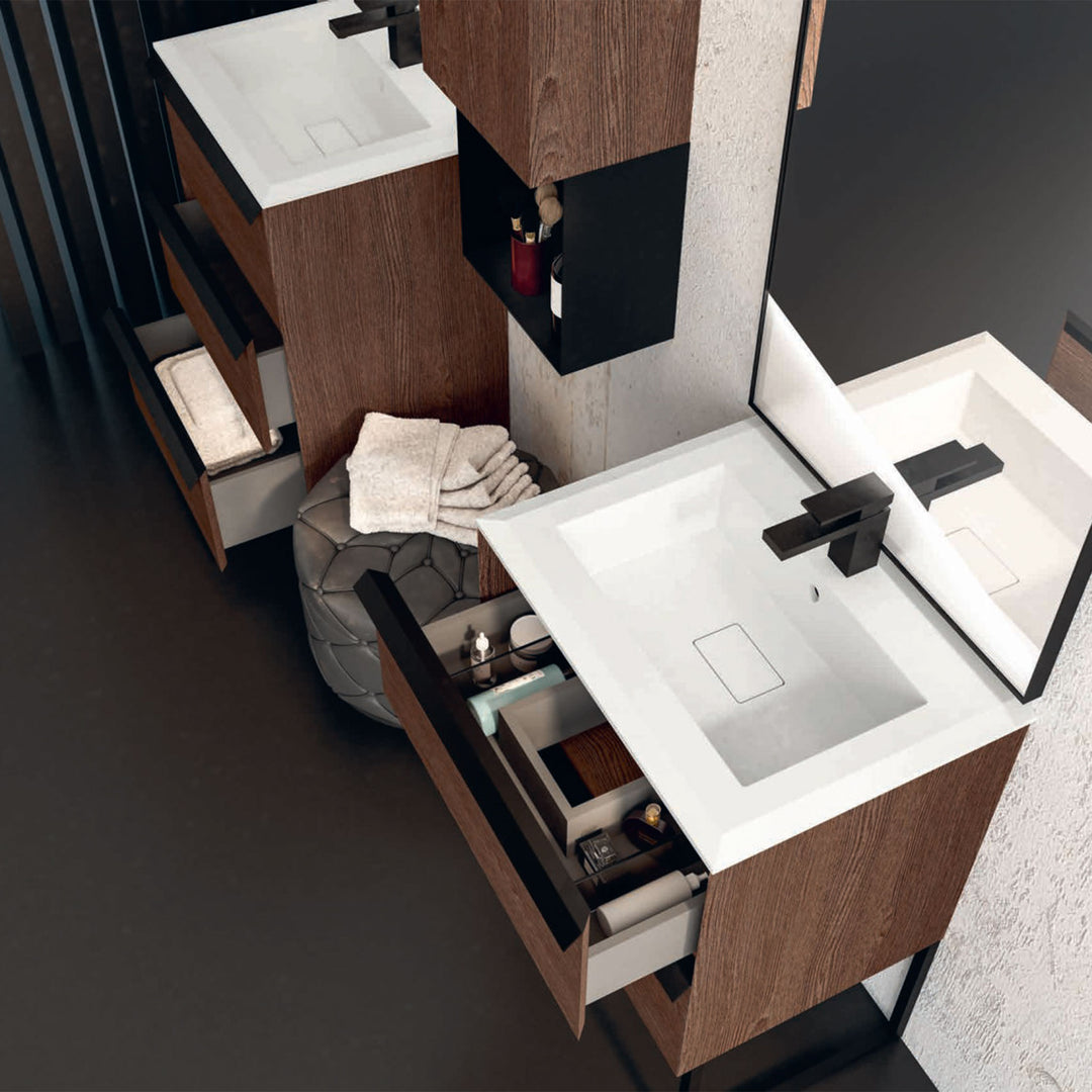 Bath Vanity Qubo Double Sink