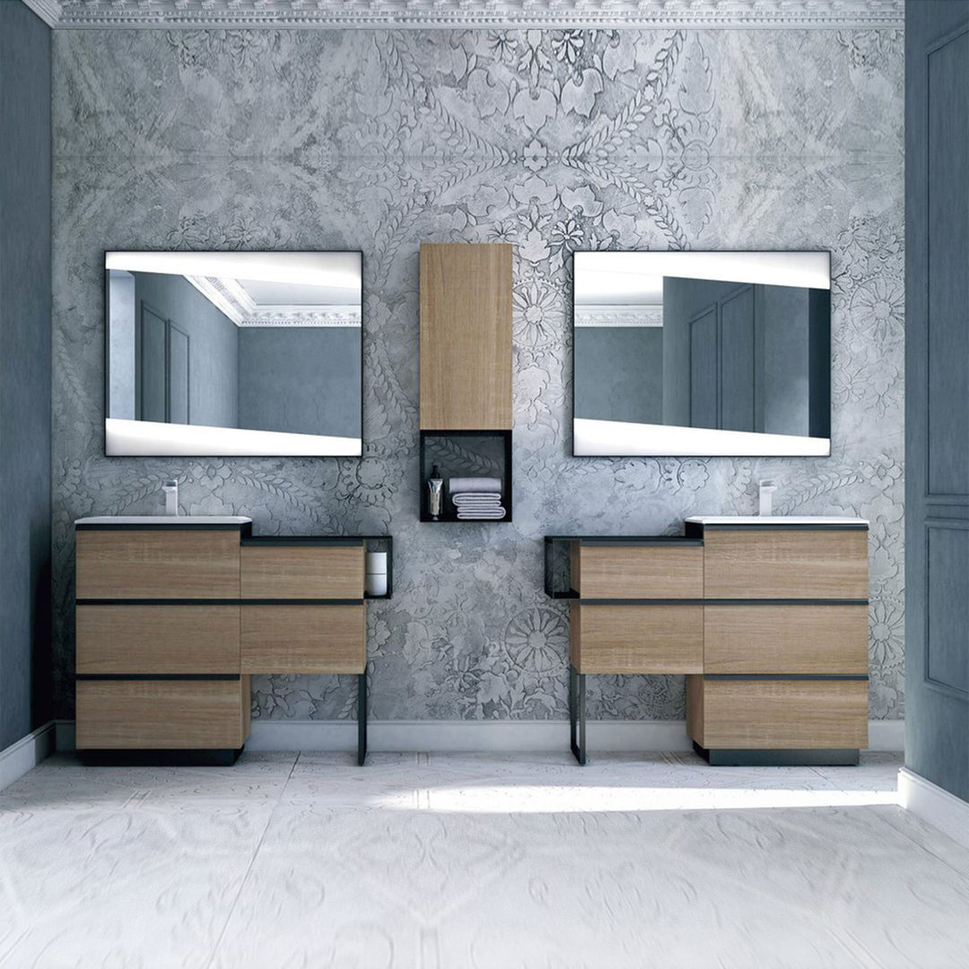 Bath Vanity Qubo Double Sink
