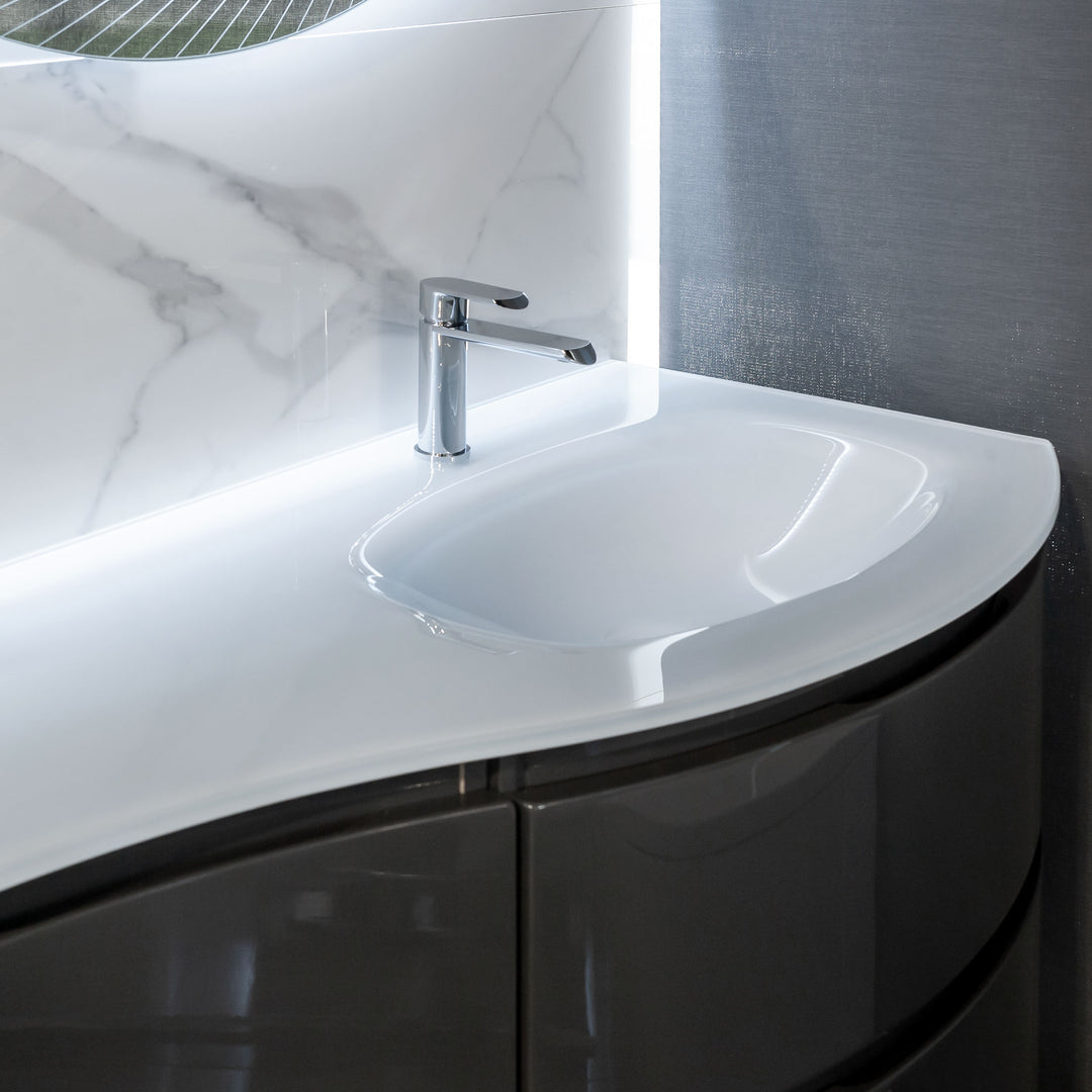 Bath Vanity Vague Single Sink Grey