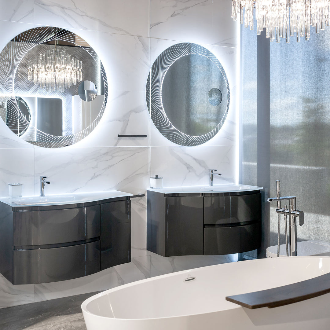 Bath Vanity Vague Single Sink Grey