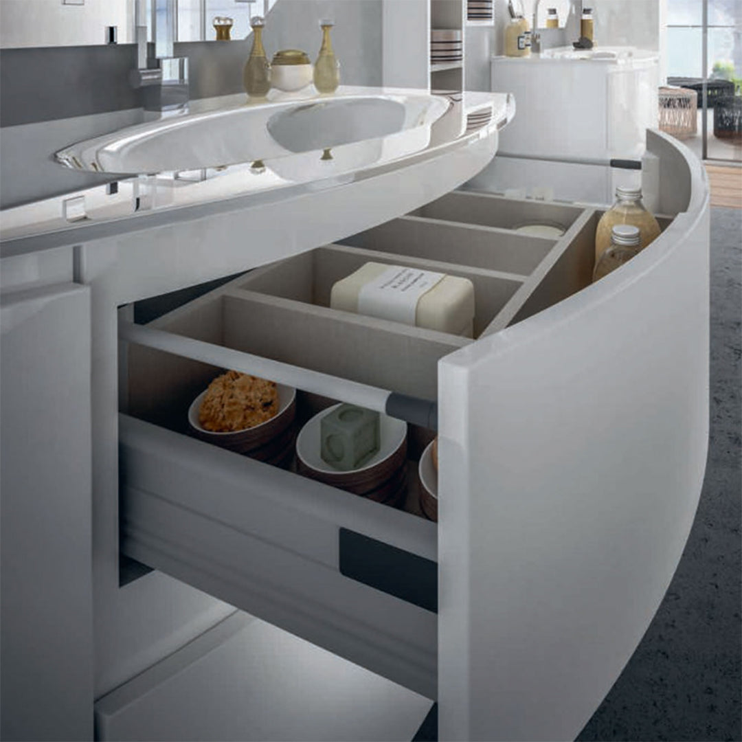 Bath Vanity Vague Single Sink Grey