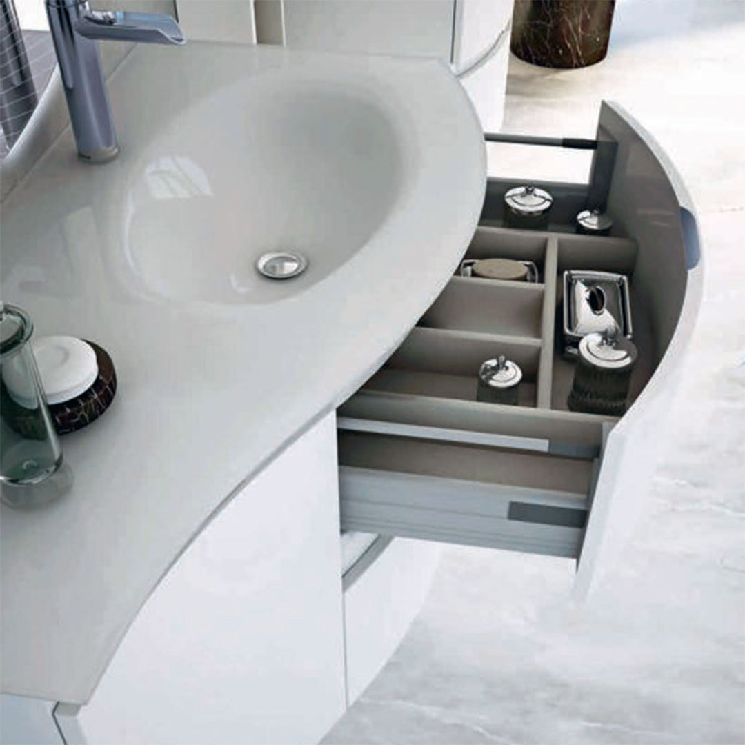 Bath Vanity Vague Single Sink Grey