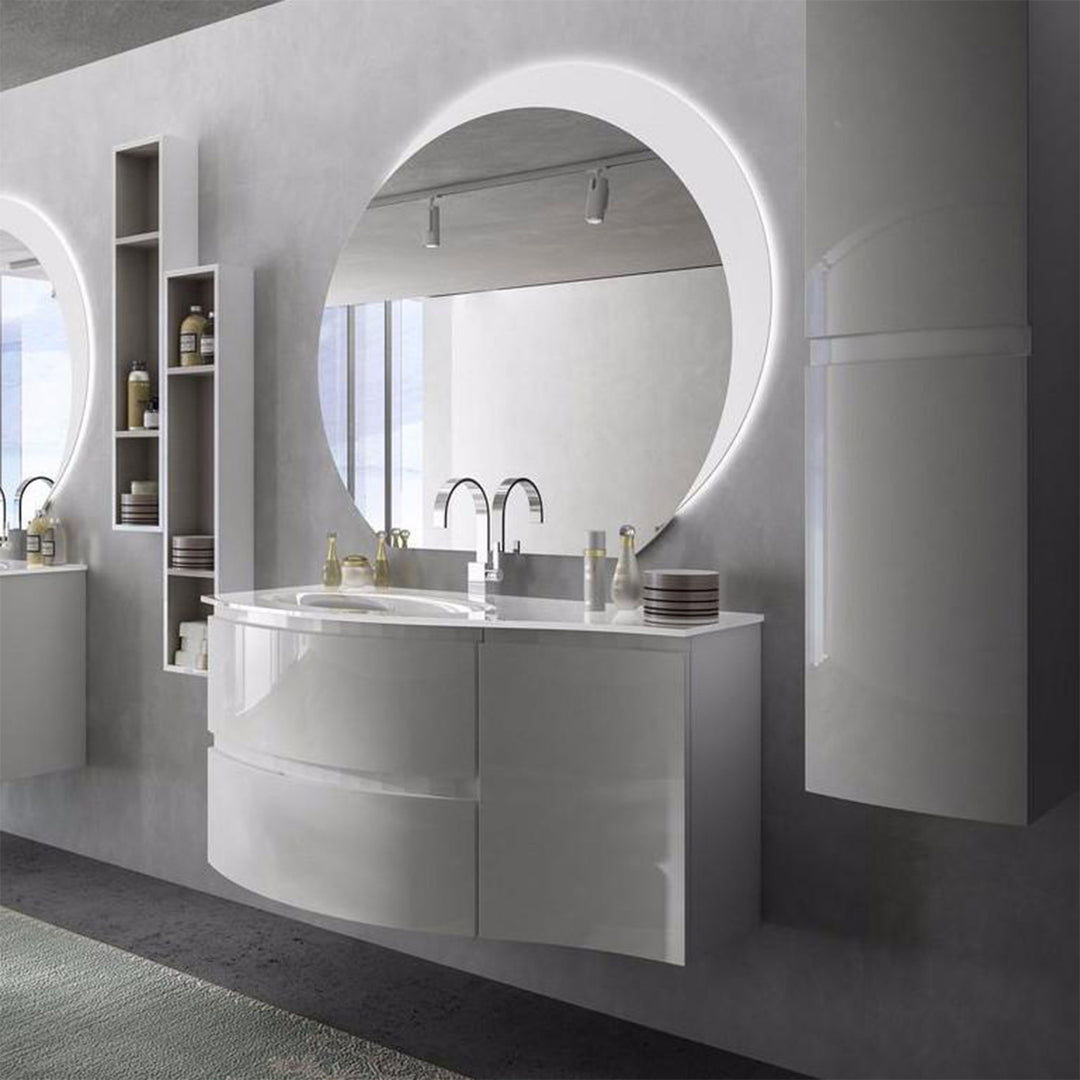 Bath Vanity Vague Single Sink Grey