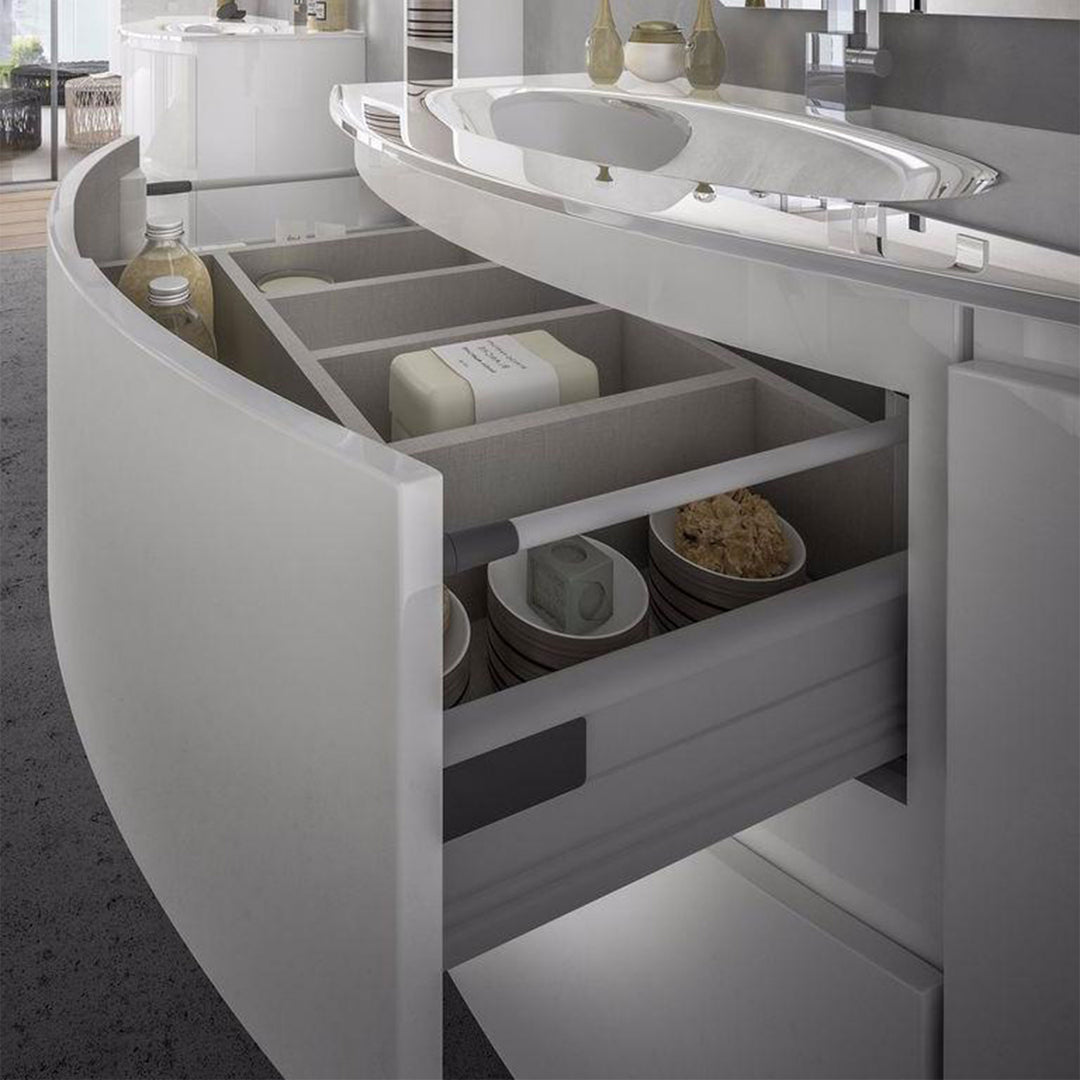 Bath Vanity Vague Single Sink Grey