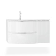 Baden Haus Bath Vanity Vague Single Sink White