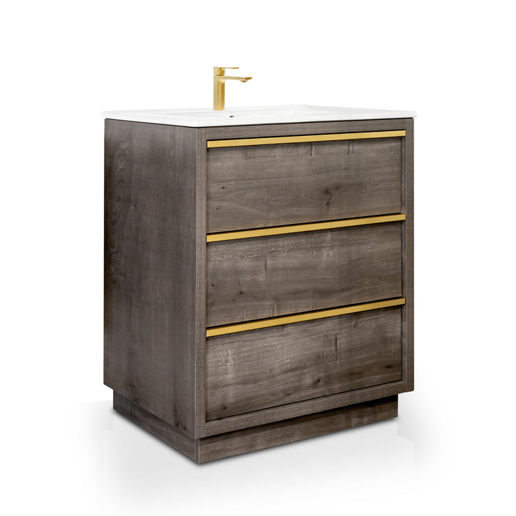 Bagno Italia Bathroom Vanity Cambridge 30" Cigar Brown