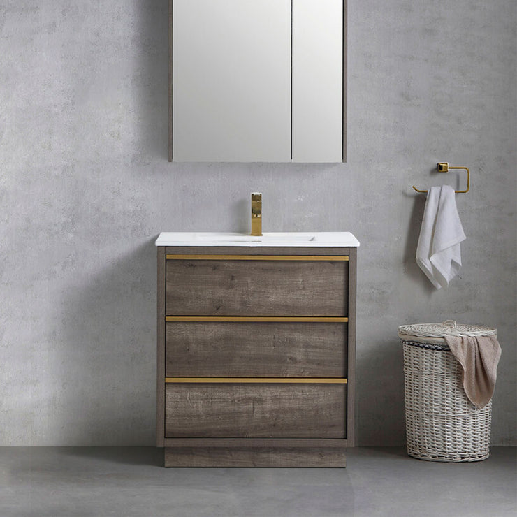 Bagno Italia Bathroom Vanity Cambridge 30" Cigar Brown