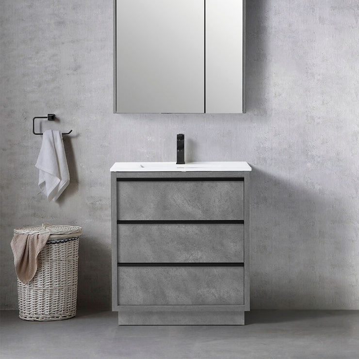 Bagno Italia Bathroom Vanity Cambridge 36" Cement Grey