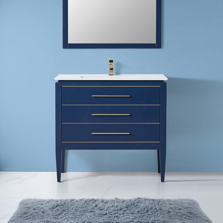 Bagno Italia Bathroom Vanity London 30" Navy Blue