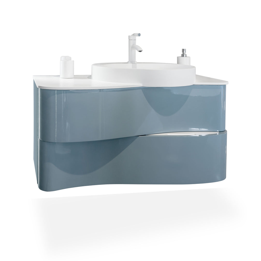 Bath Vanity Linea Onda Single Sink