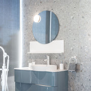 GB Group Bathroom Mirror Round with Shelf