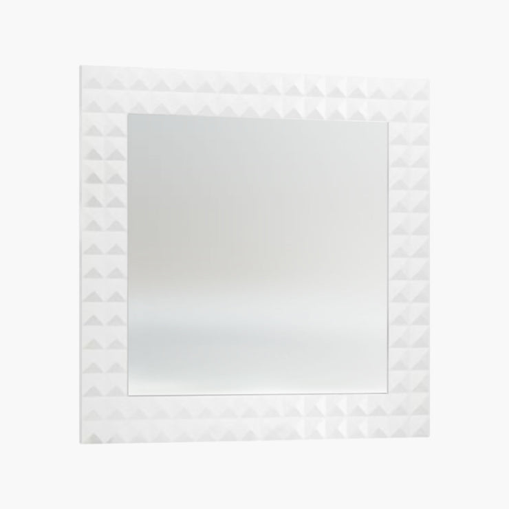 Macral Bathroom Mirror Diamond - White Gloss