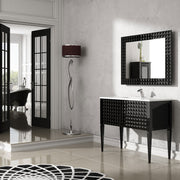 Macral Bath Vanity Diamond - Black Gloss
