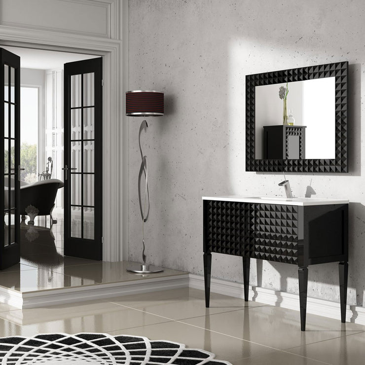Macral Bath Vanity Diamond - Black Gloss