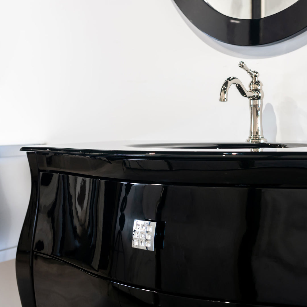 Bath Vanity Paris - Black Gloss