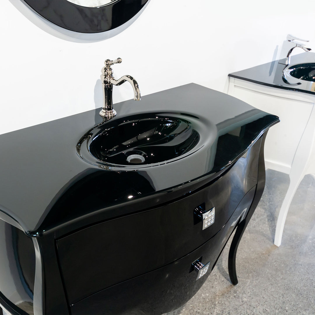 Bath Vanity Paris - Black Gloss