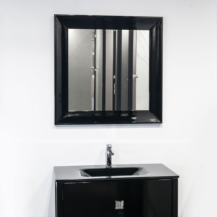 Macral Bathroom Mirror Viena - Black Gloss