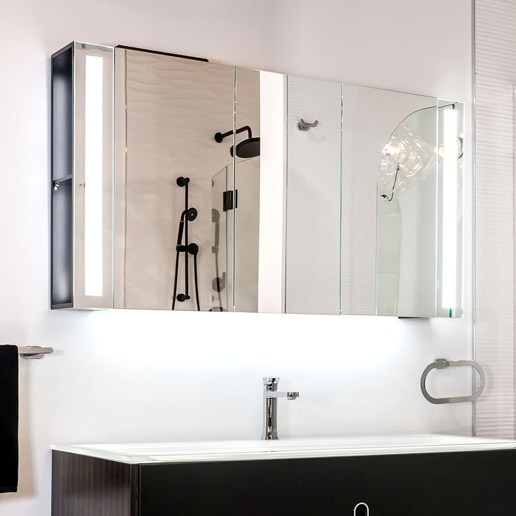MCJ Bathroom LED Mirror with Medicine Cabinet