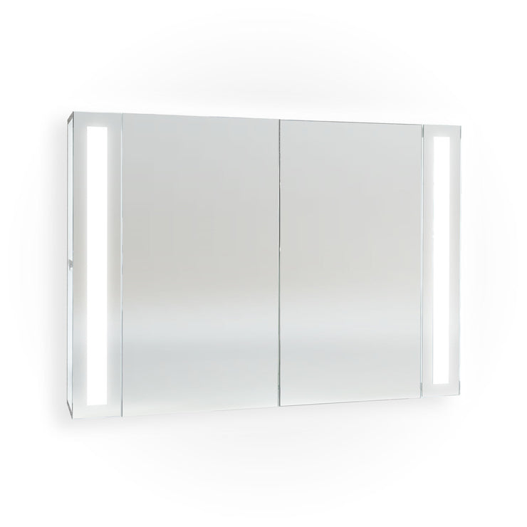MCJ Bathroom York LED Mirror with Medicine Cabinet