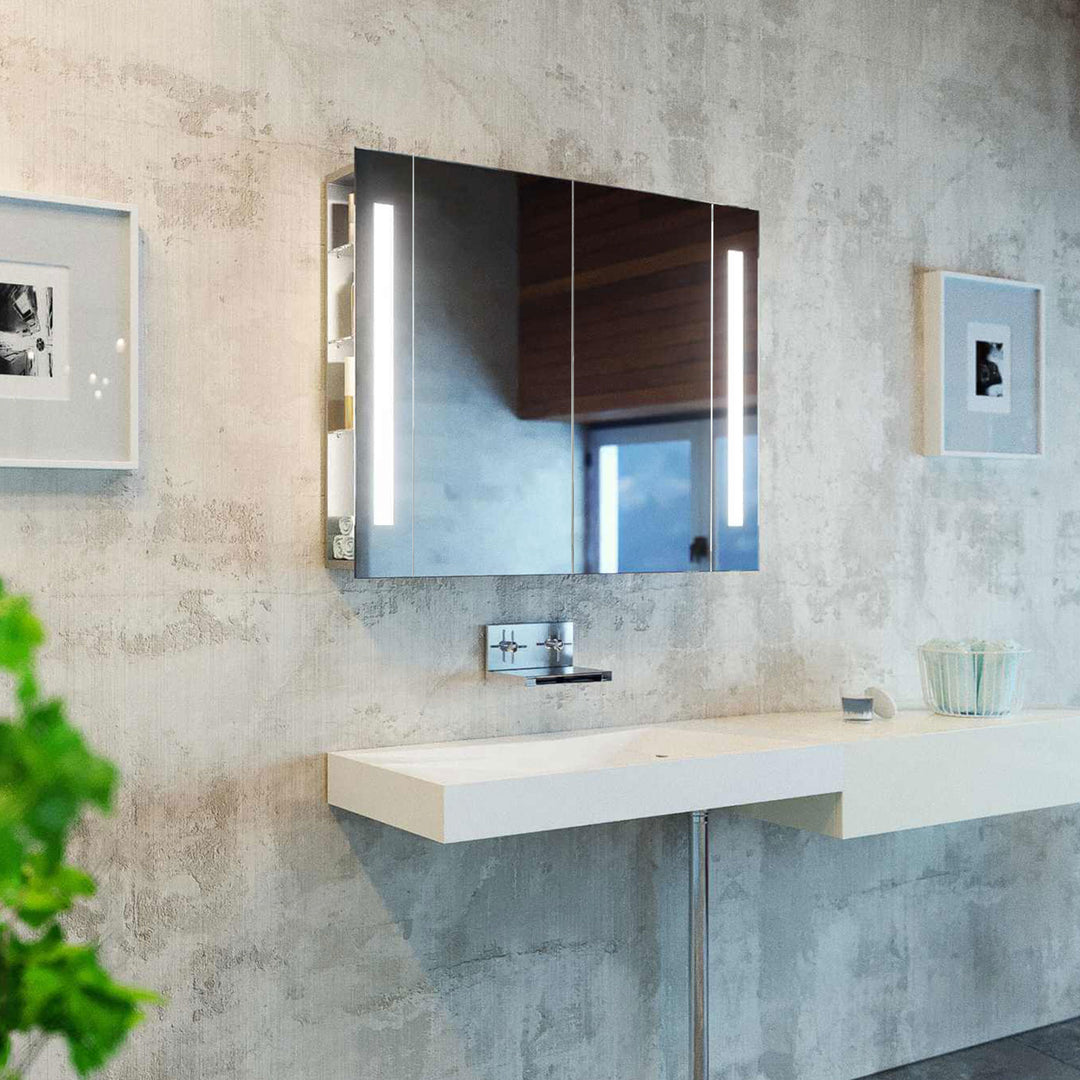 Bathroom York LED Mirror with Medicine Cabinet