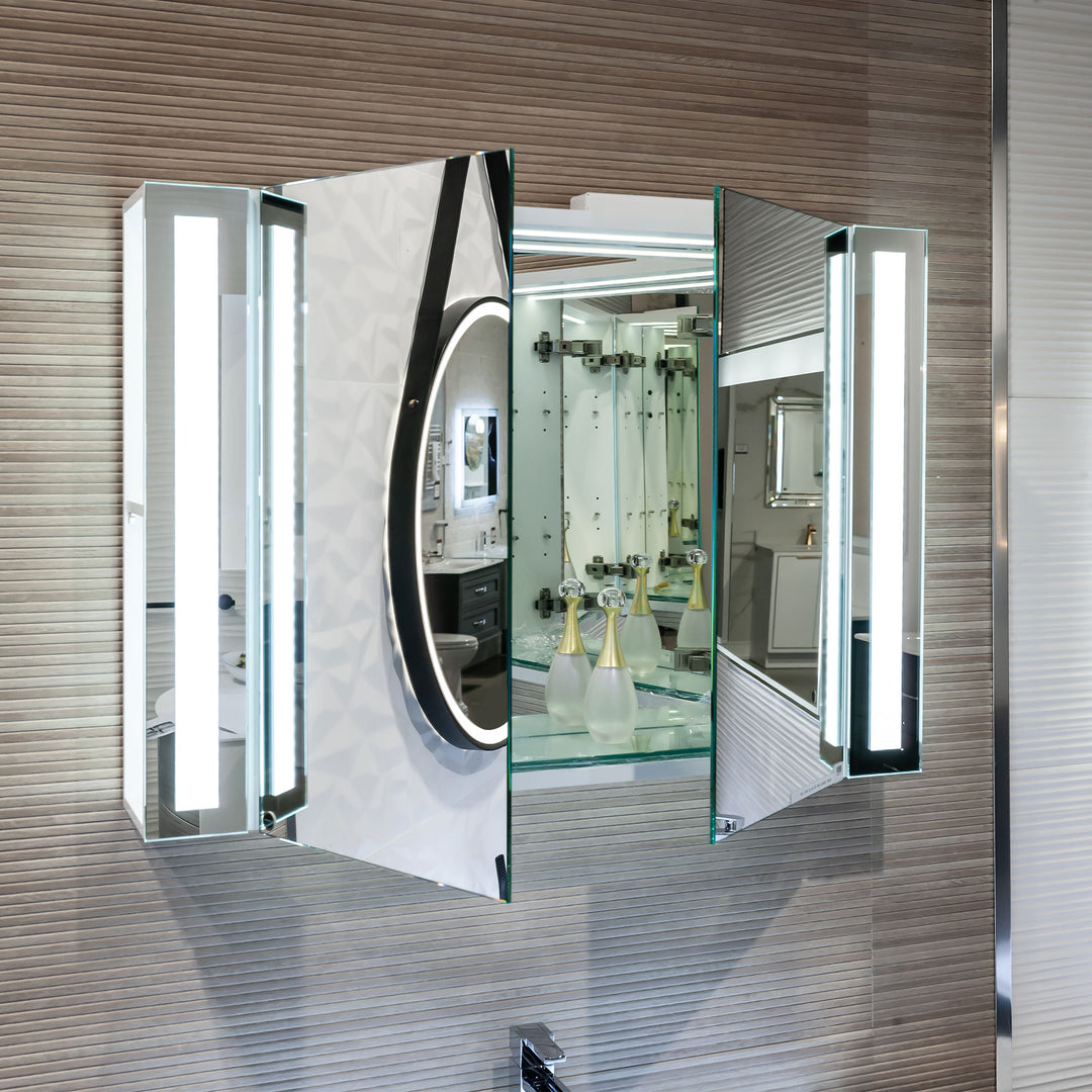 Bathroom York LED Mirror with Medicine Cabinet