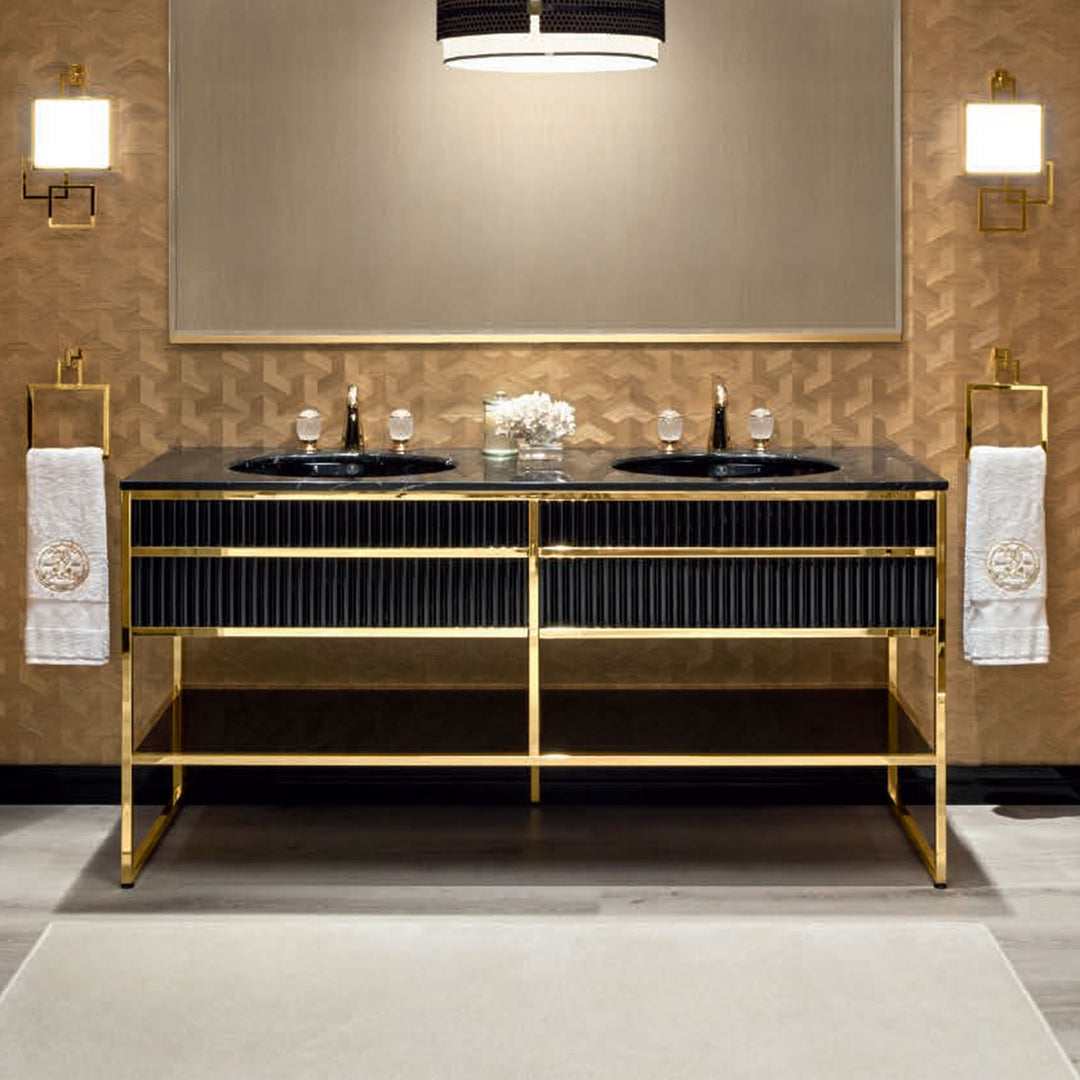 Bath Vanity Academy Gold and Black