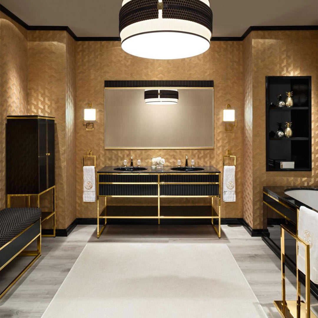 Bath Vanity Academy Gold and Black