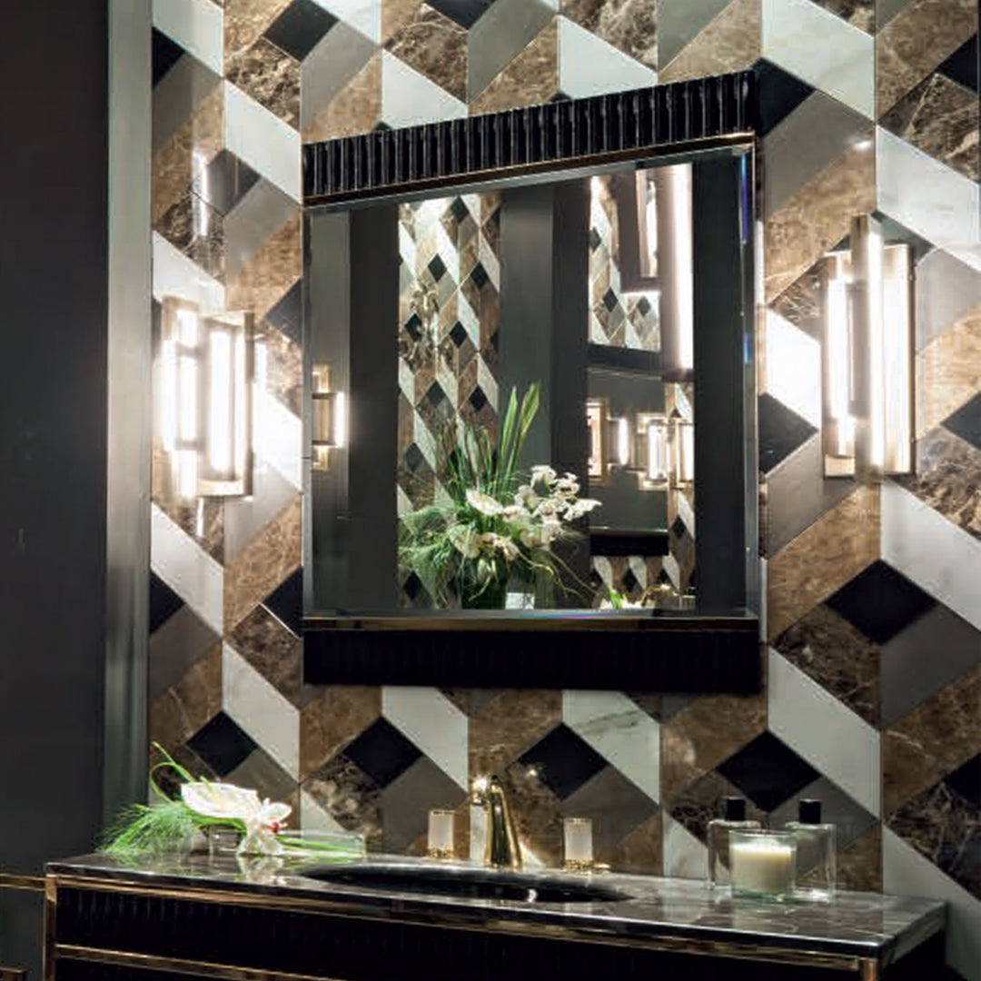 Bathroom Mirror, Academy 34" Black